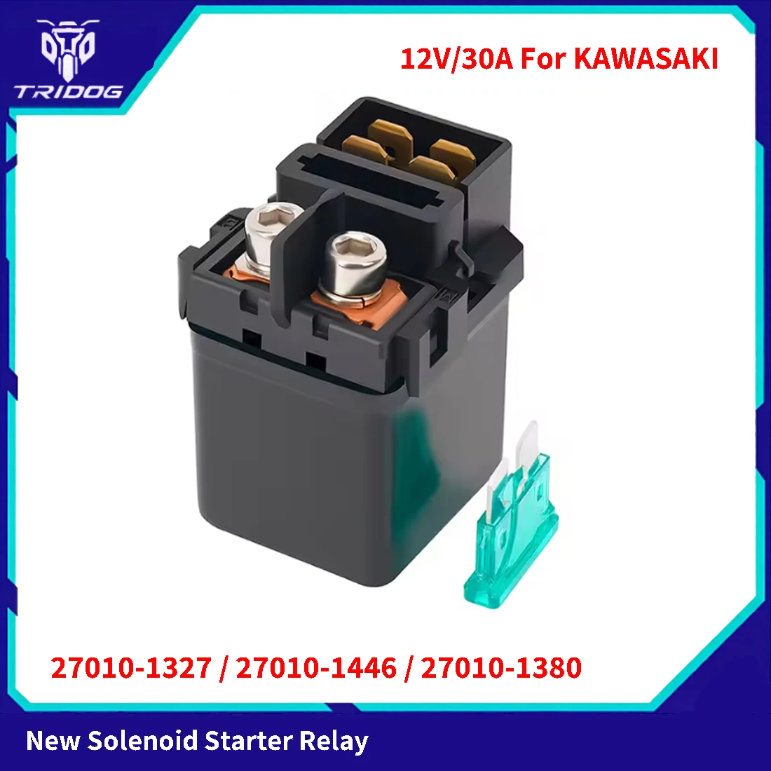 Starter Relay Assembly 30A for Kawasaki ZX900 NINJA ZX-9R ZX9R ZX600 ZX-6R ZX-6RR ZX636 ZX-6R ZX750 ZX-7R ZX-7RR ZX1000 ZX-12R