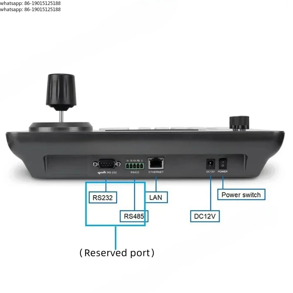 4D Joystick Controller Network 5 Inch 255 Presets Cameras  IP Keyboard RS232/422/485