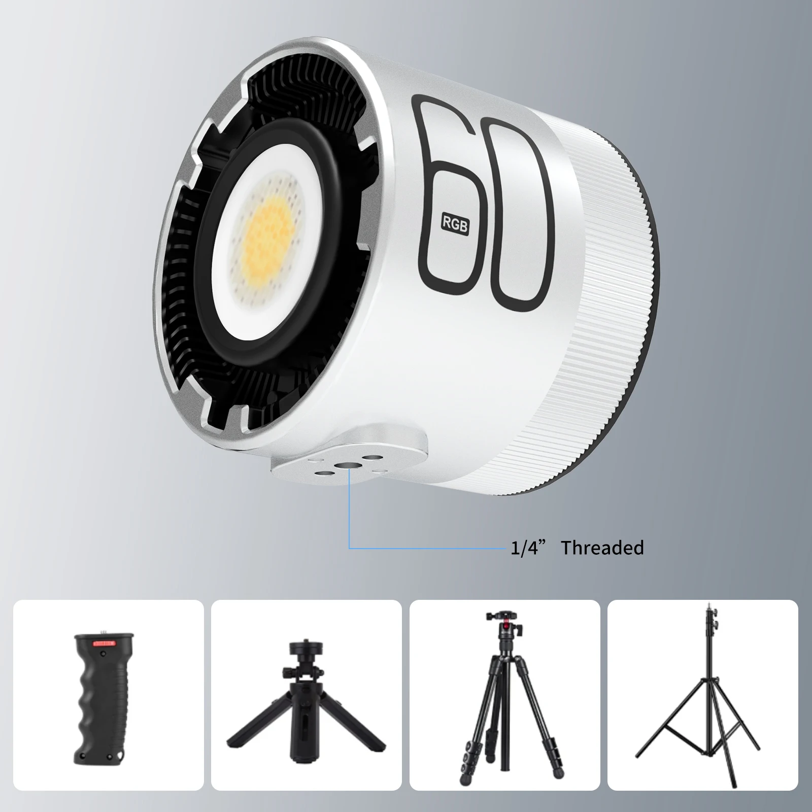 Sokani Cola 60c 60W RGB LED الفيديو الضوئي APP التحكم 4 رموز الضوء بوينز جبل الإضاءة للتصوير الفوتوغرافي تسجيل الفيديو