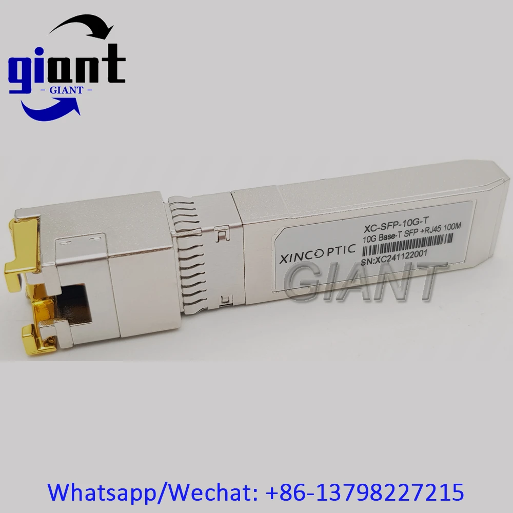 10G RJ45 Copper SFP+ Module 10GBase-Tx 100M Ethernet Fiber Optic Module Compatible with Cisco/Mikrotik/TP-Link Switch-BCM84891