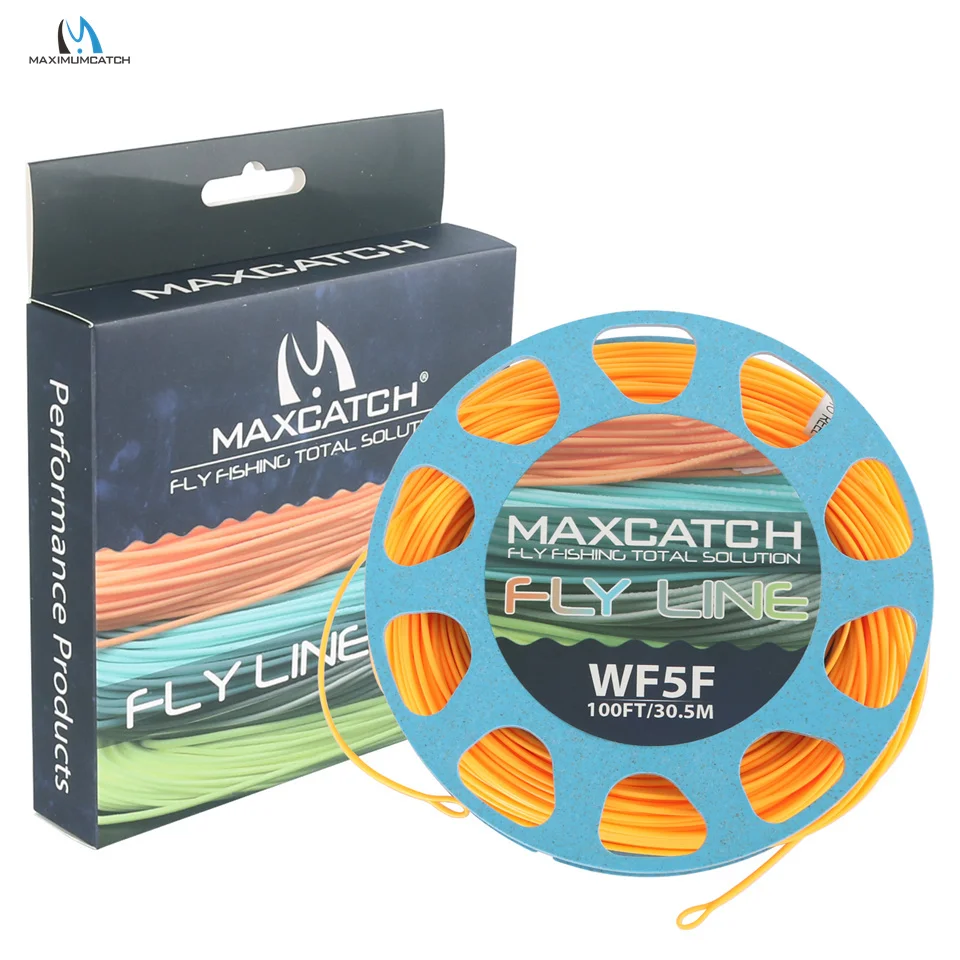 MAXIMUMCATCH WF Fliegenschnur – Gewicht vorwärts schwimmend 1–8 WT 100 Fuß in mehrfarbiger Fliegenfischen mit hoher Sichtbarkeit – Detail 18
