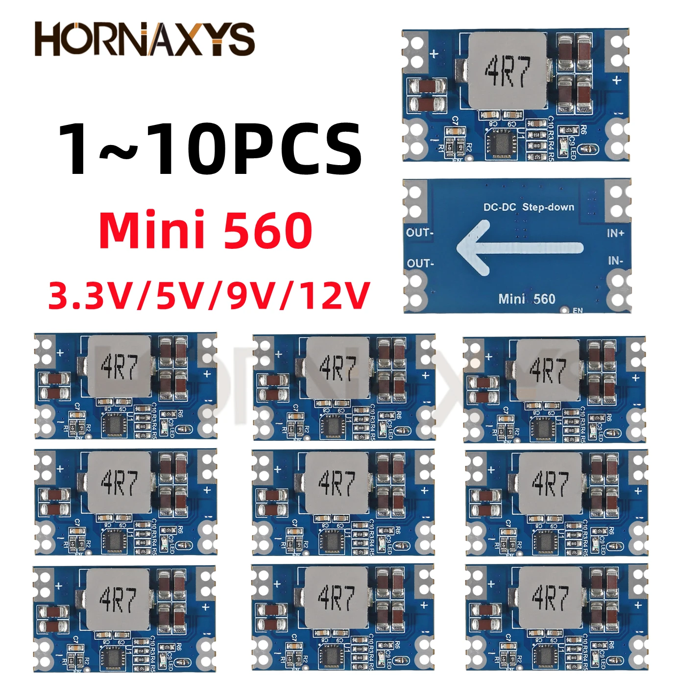 High Efficiency Output 3.3V 5V 9V 12V 5A mini560 Step Down DC-DC Converter Voltage Regulator Buck Stabilized Power Supply Module