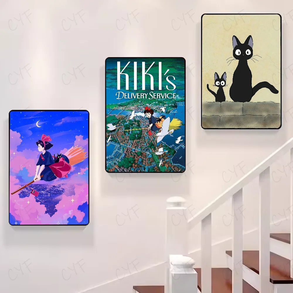 K-Kikis D-Delivery S-Service Anime  Poster HD art sticky wall waterproof home living room bedroom bar aesthetic decoration - Image 3