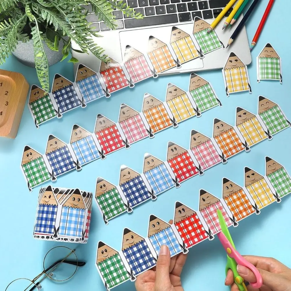 10m/Roll Bulletin Board Border Self Adhesive Scalloped Edge Wall Decor Sticker Cuttable Classroom Border Sticker