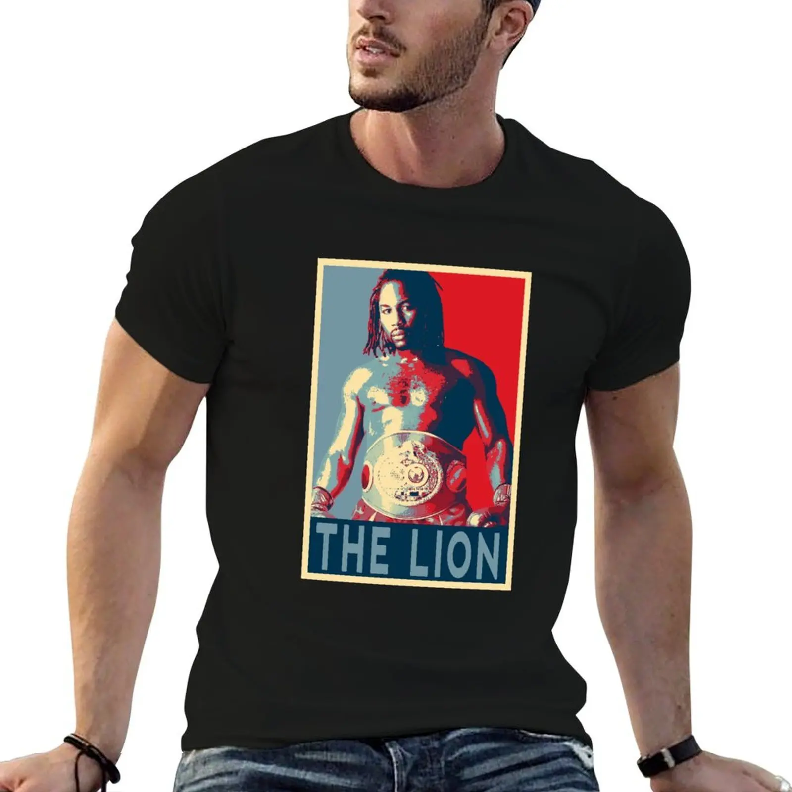 

Lennox Lewis The Lion T-Shirt man t shirt graphic anime t shirts for man T-Shirt