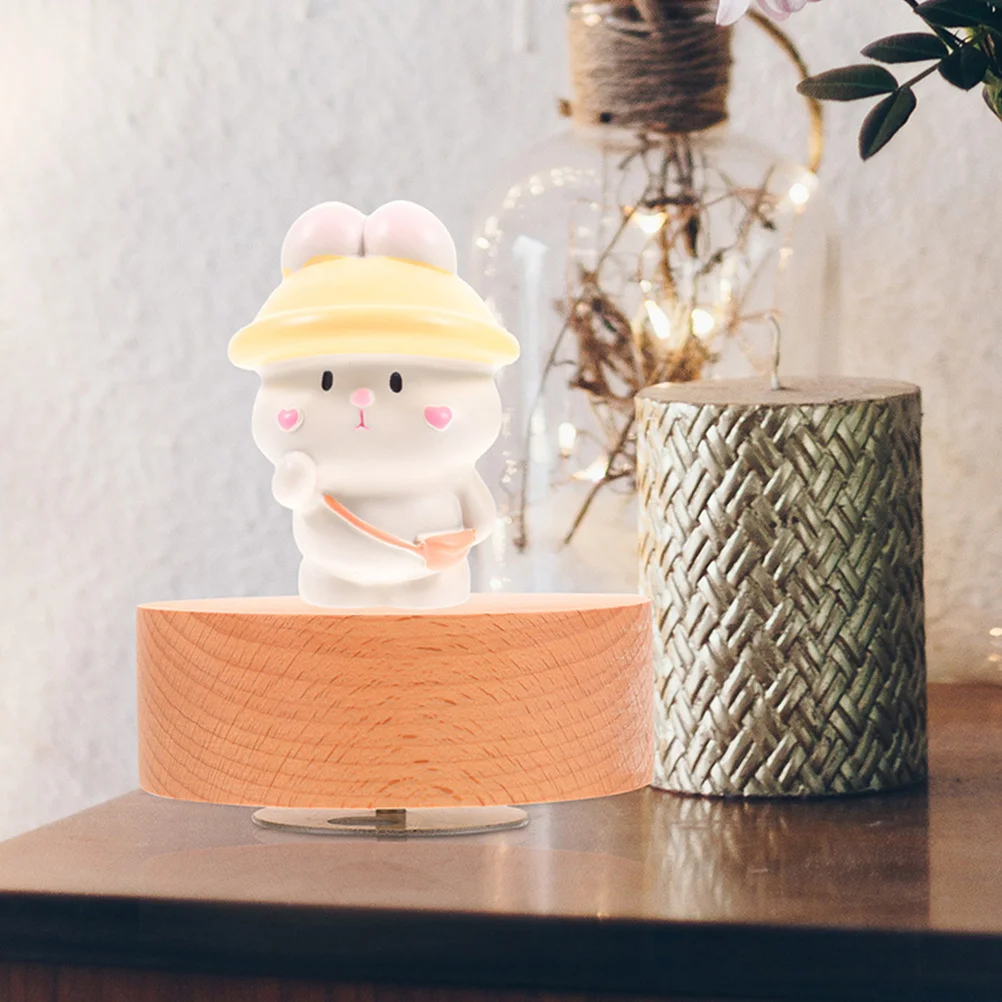 

Rotatable Music Box Base DIY Craft Supply Round Shaped Replacement Part for Handmade Decorative Melody Box with Fine Workmanship