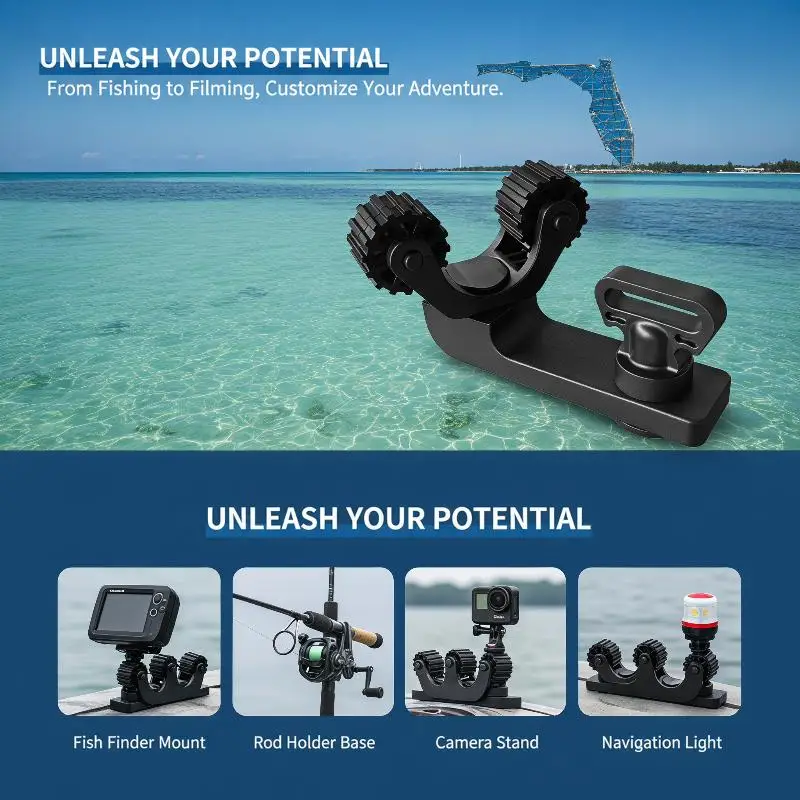 Kajak-Paddelhalter, Zweiwege-Fixierclip für Paddel, ideales Geschenk für Kajakfahrer, Kanu- und Angelbootliebhaber sowie Wassersportler. – Detail 1