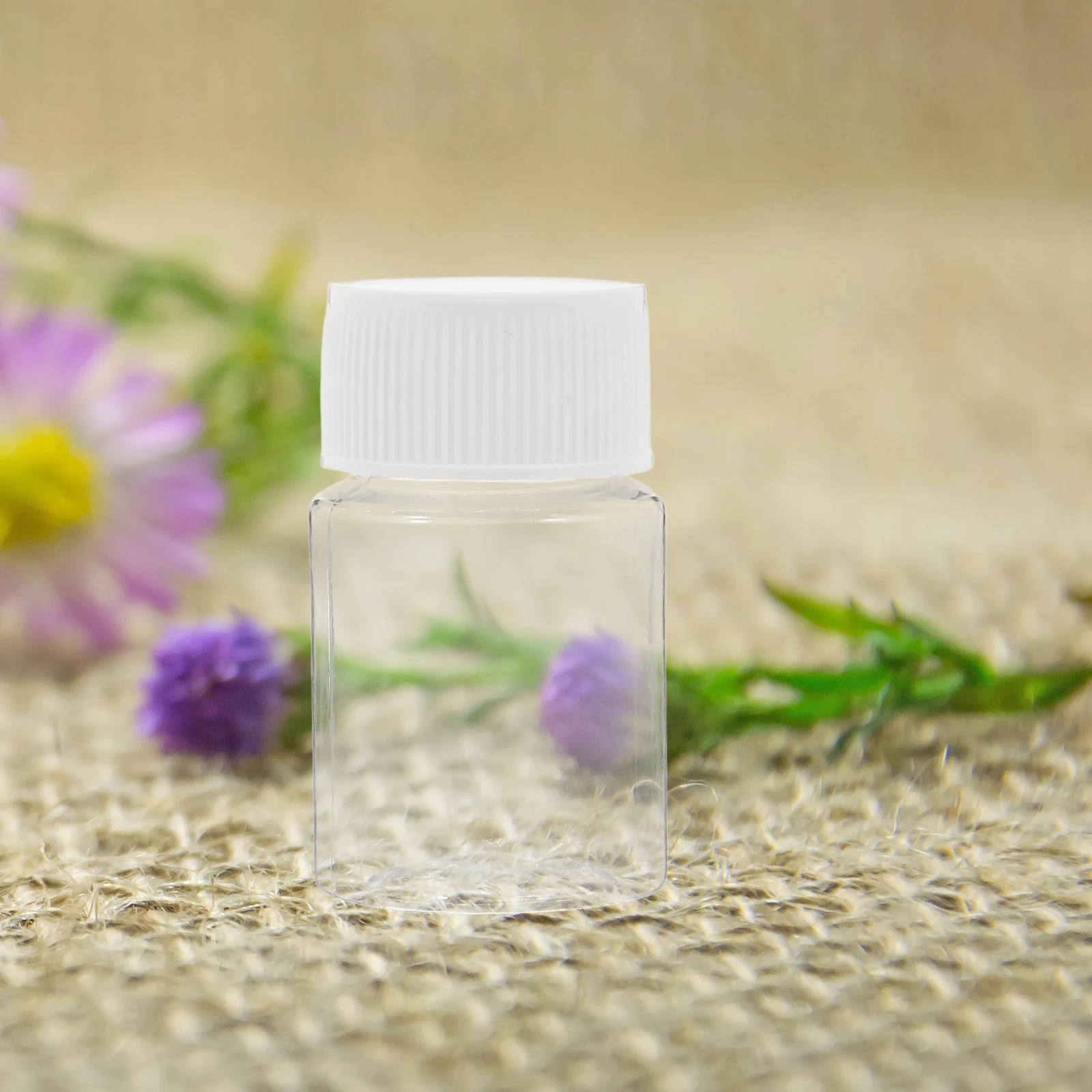 

10 Pcs Plastic Sample Bottles Transparent Wide Mouth Leakproof Storage Containers for Lab Liquid Powder Reagent ganizers