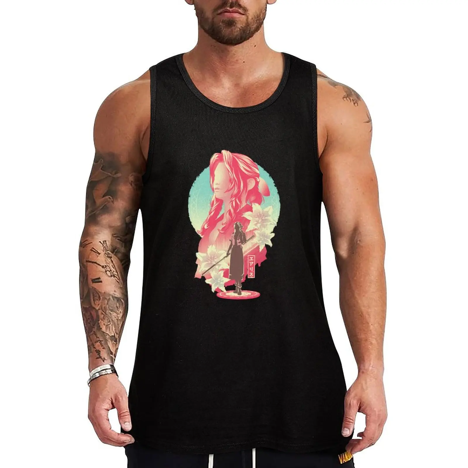 

The Flower Girl Aerith v3 Tank Top plain t-shirt summer clothes for men Men's gym