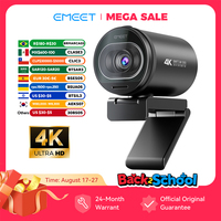 Webcam 4K Streaming Web Camera 1080P 60FPS USB Camera EMEET S600 Autofocus Living Stream Camera With Mics for Tiktok/YouTube