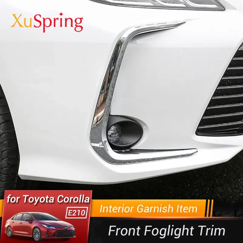 

Car Front Fog-light Lamp Trim for Toyota Corolla E210 2019 2020 2021 2022 2023 Garnish Chrome Styling Exterior Accessories