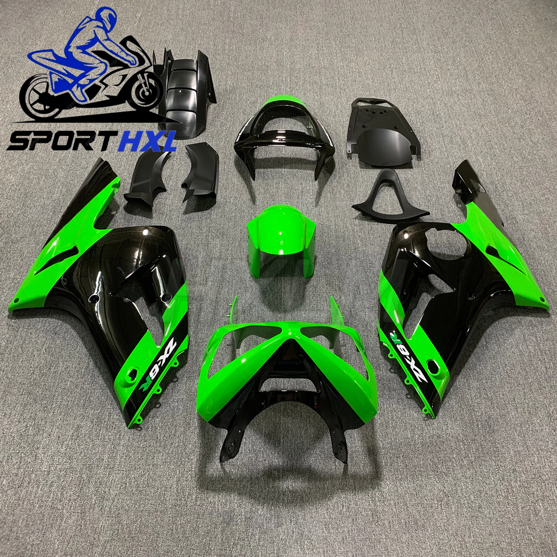 

Комплект обтекателя, подходит для Kawasaki ZX-6R 636 03-04, обтекатель кузова, полный комплект обтекателя, комплект обтекателя кузова, ABS, инъекционный мотоцикл