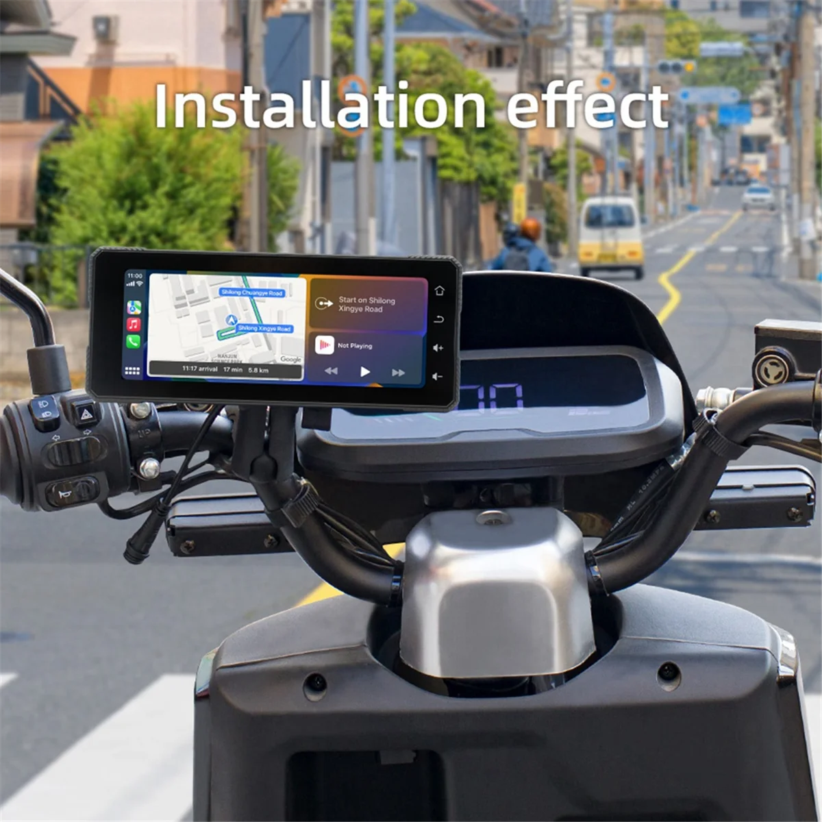 

High-Quality Motorcycle GPS Navigation 6.86 Inch Portable Screen MP5 Player