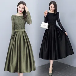 Nuovo elegante vestito Sexy Fashions abiti lunghi abbigliamento donna abiti da sposa per le donne coreano lusso nero vestito pizzo nuovo Y2k