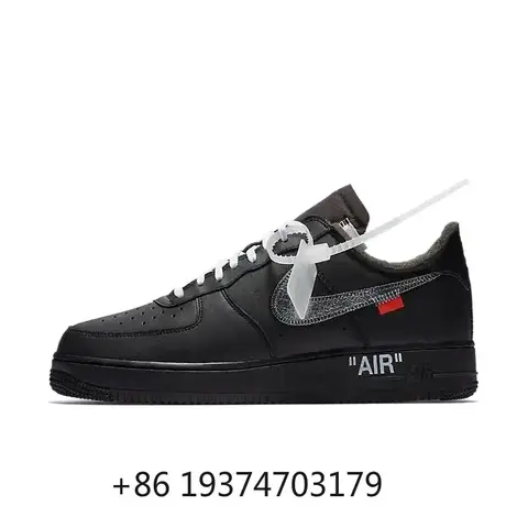 나이키-Air-Force-1 남녀공용 로우탑 스니커즈, 가볍고 편안함, 흰색과 파란색 스케이트보드 신발