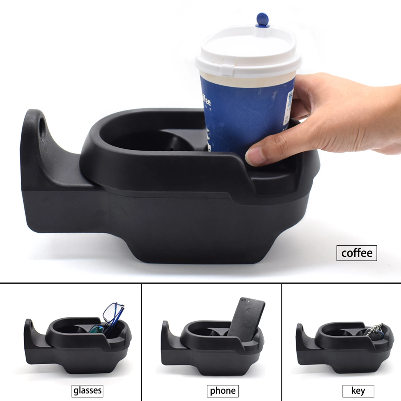 For Benz Smart Fortwo 450 451 1998 - 2005 2006 2007 - 2014 Center Console Drink key Cup Coffee Holder Container Car Accessories