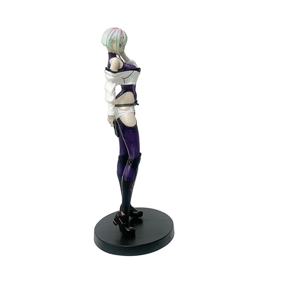 Hot 22cm Cyberpunk：Edgerunners Anime Figure #2077 Super Hacker Edge Walker Lucy Action Figure Collection Model Doll Toys image 3