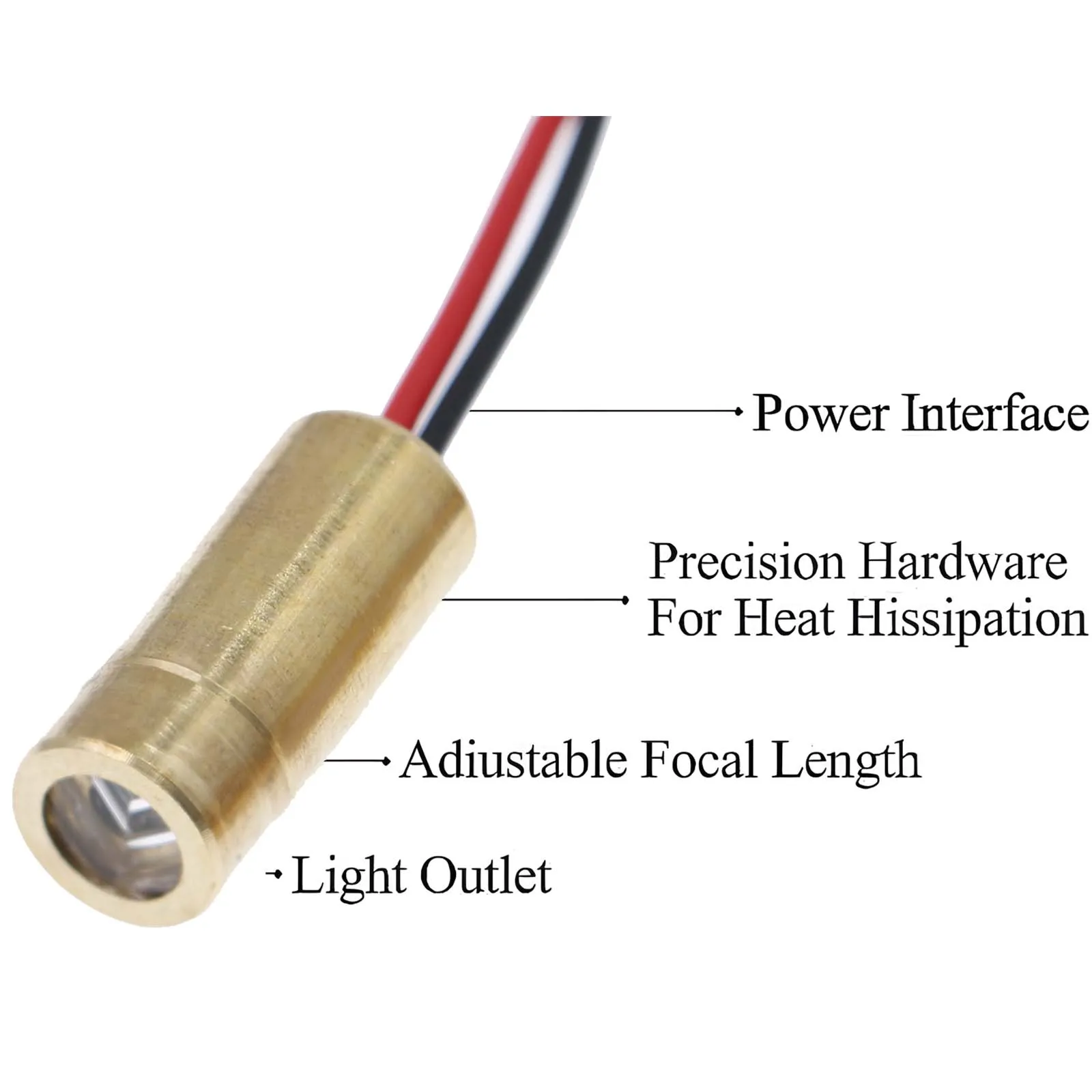 3pcs 650nm Laser Point /Line/Cross Red Line Industrial Module 9mm 5mw Adjustable Focal Length