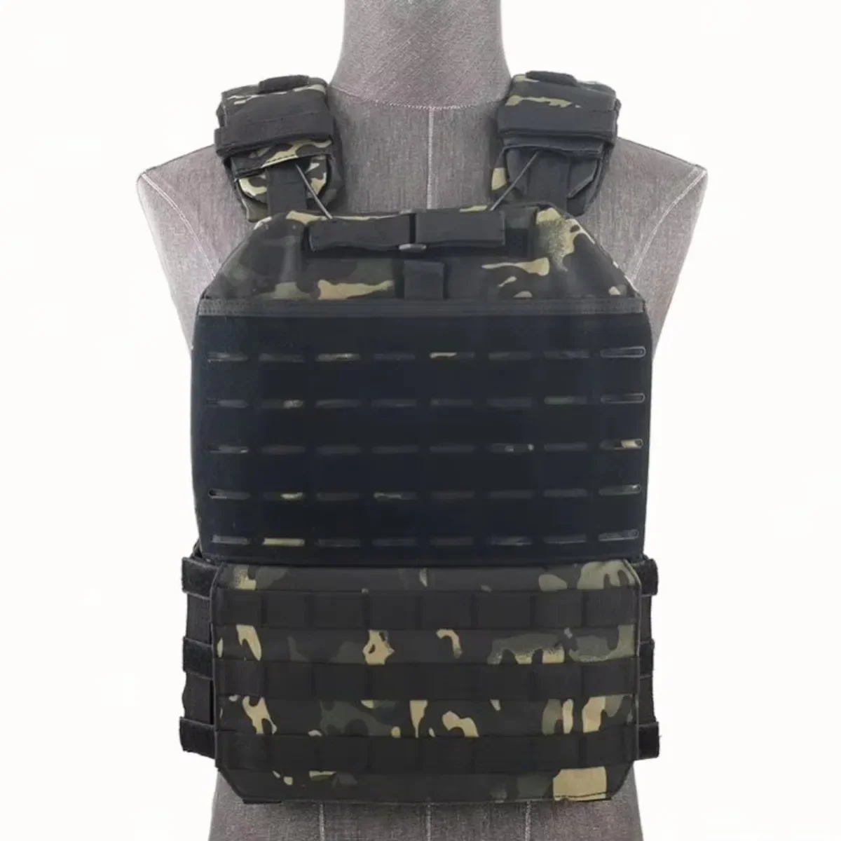 Custom Tactical Vest Gym Training Plate Carrier Adjustable Weighted Vest with Weights