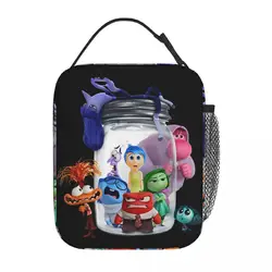 Insulated Lunch Bags Inside Out 2 Cartoon Merch Cute Lunch Food Box Fashion Thermal Cooler Lunch Box For School