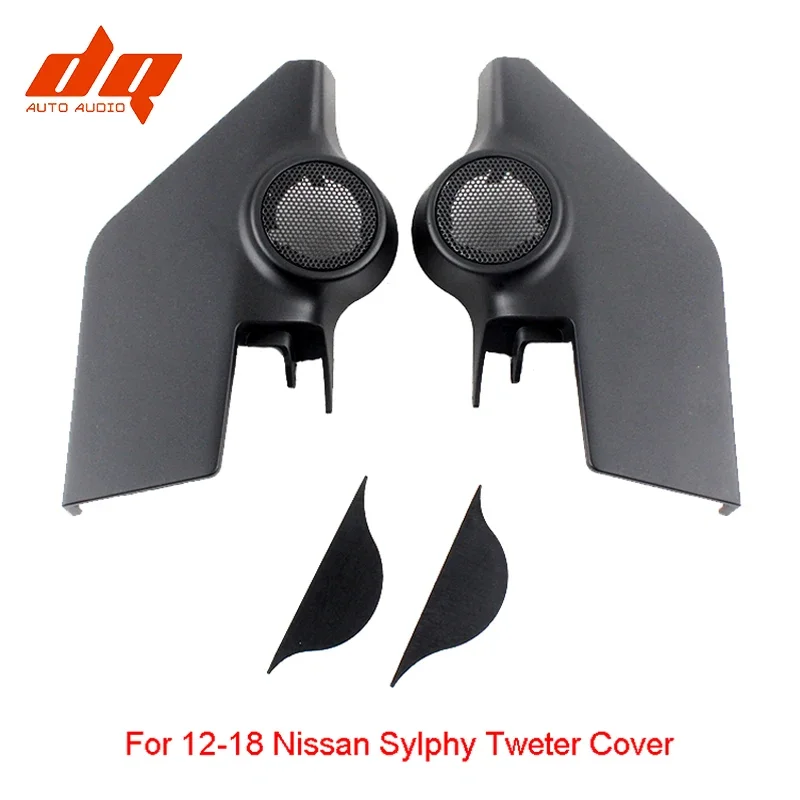 

2pcs for 12-18 Nissan Sylphy Triangle Head Car Audio Trumpet Speakers Tweeter Cover Car Tweeter Speaker Refit Audio Modification