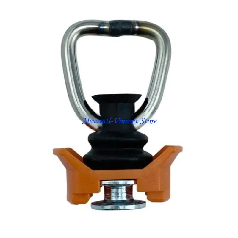 A70F Single L-Track Fitting with D Rings StainlessSteel KeeperCargoControl for Airline Track Logistic Installation