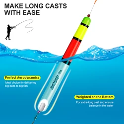 Flotador deslizante de balsa poste con peso – Bagre y pez lombruesco