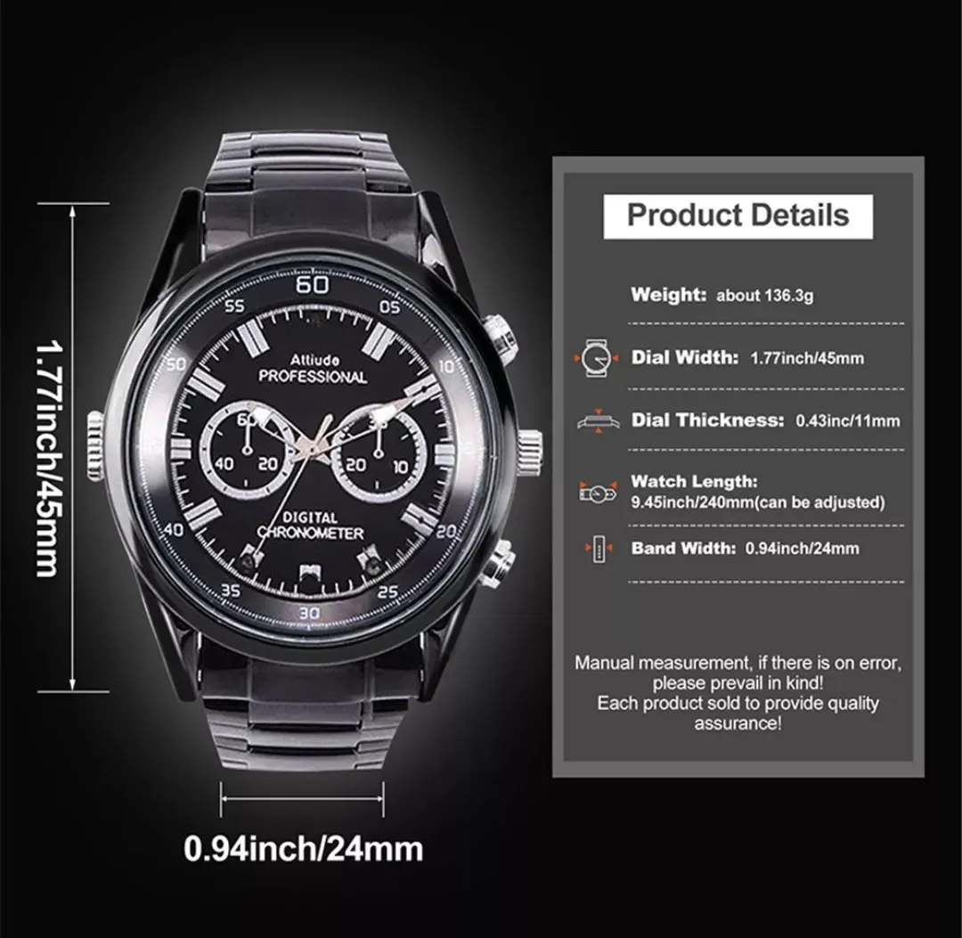 

Multi Functional Watch, Steel watch，Leather Watch, Multiple Modes, Easy to use