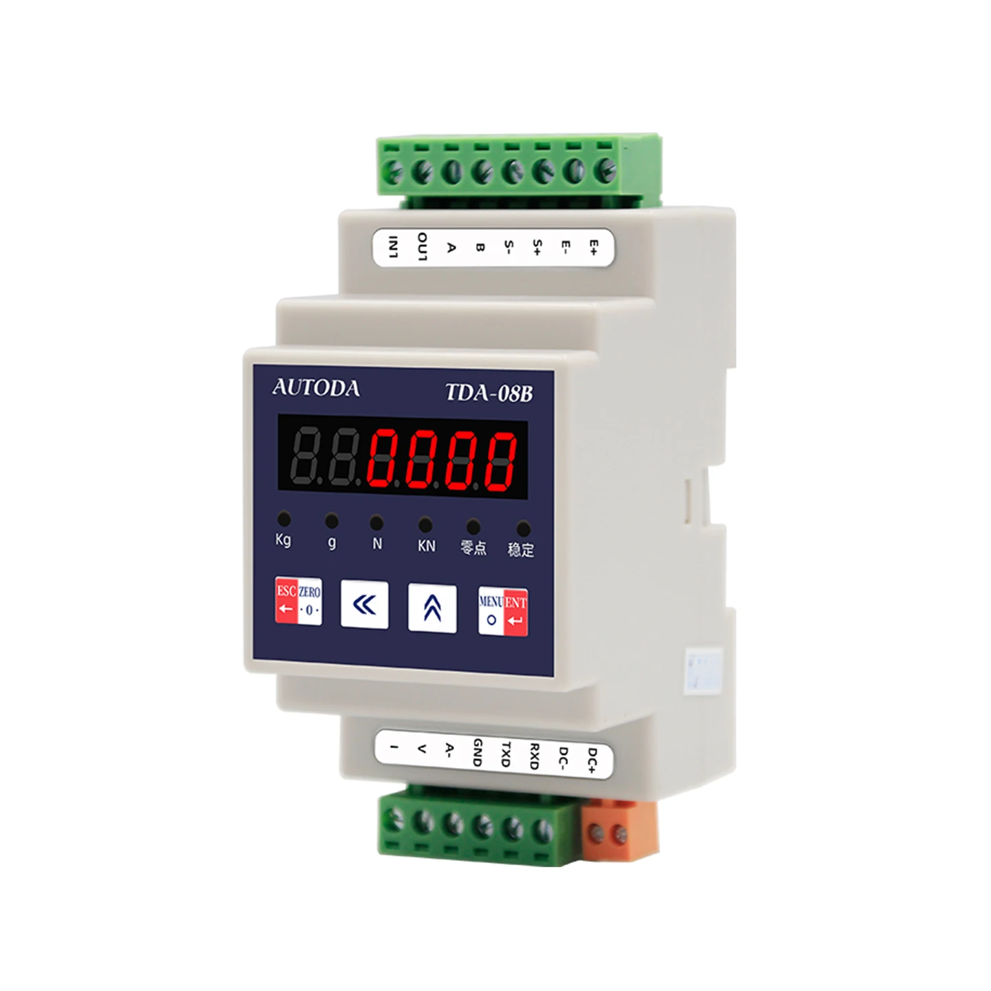 TDA-08A Rail Weight Transmitter Weighing Amplifier 3 Transistor Analog Output Value Plastic 365 Days Warranty