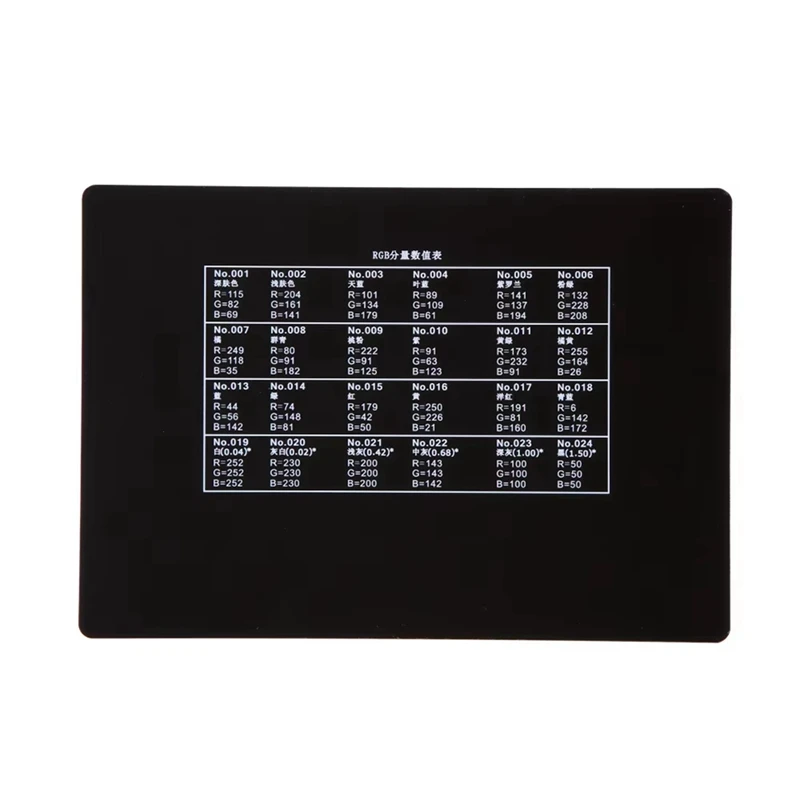 DT16 24 Color Card Test for Superior Digital Color Correction Photography Palette Color Card for Camera Color Balancing 6 Pack