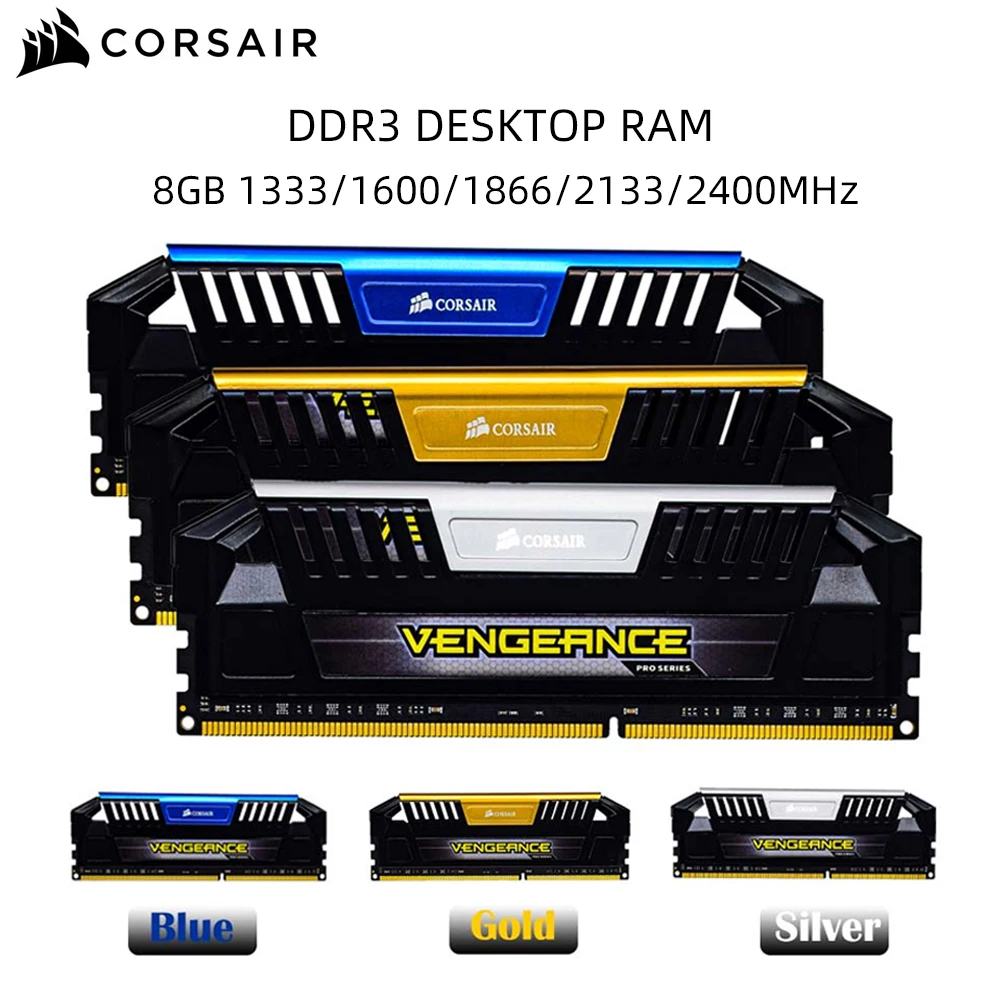 CORSAIR Vengeance LPX DDR3 Desktop Memory RAM 240Pin DIMM 1.5V Memory Dual Channel 8GB 2133MHz 1866MHz 1600MHz 1333MHz Desktop