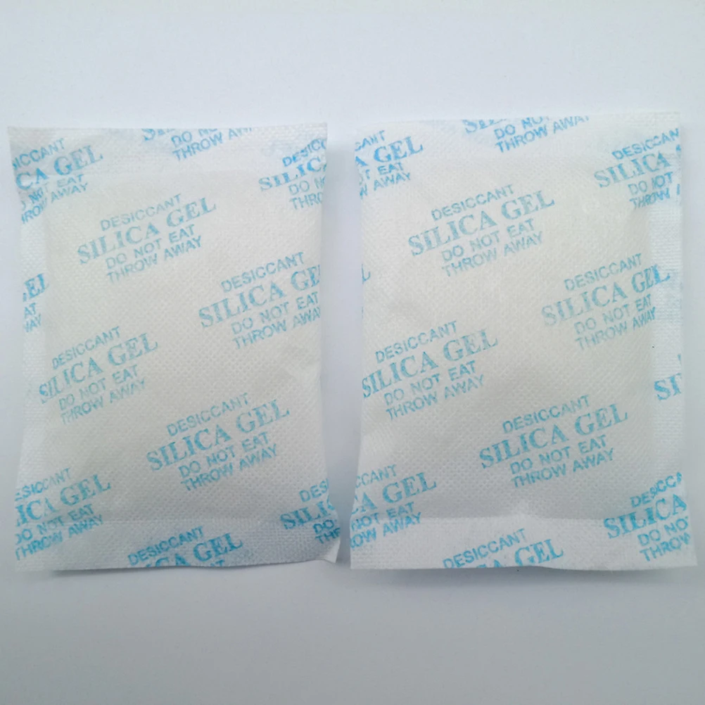 100pcs 10/50g Desiccant Non-Toxic Silica Gel Desiccant Moisture Absorber Dry Corrosion Prevention Kitchen Home Dehumidifier Bag