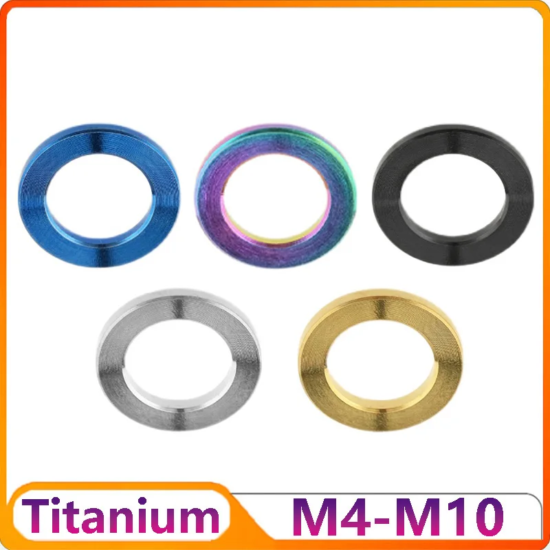 

Titanium Washer M4 M5 M6 M7 M8 M10 Bolt Screw Ti Washers Titanium Flat Spacer Gaskets for Bicycle Bike Motorcycle