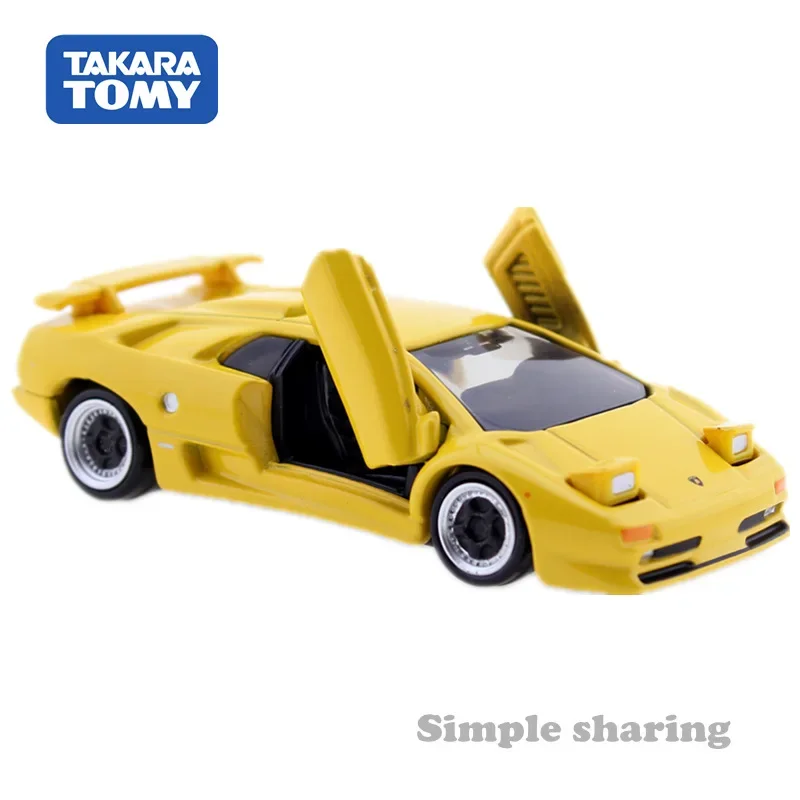 Takara Tomy Tomica Premium 15 Lamborghini Diablo SV Yellow 1/62 Diecast Automotive Model Ornaments Cas Toys Gift Decorations