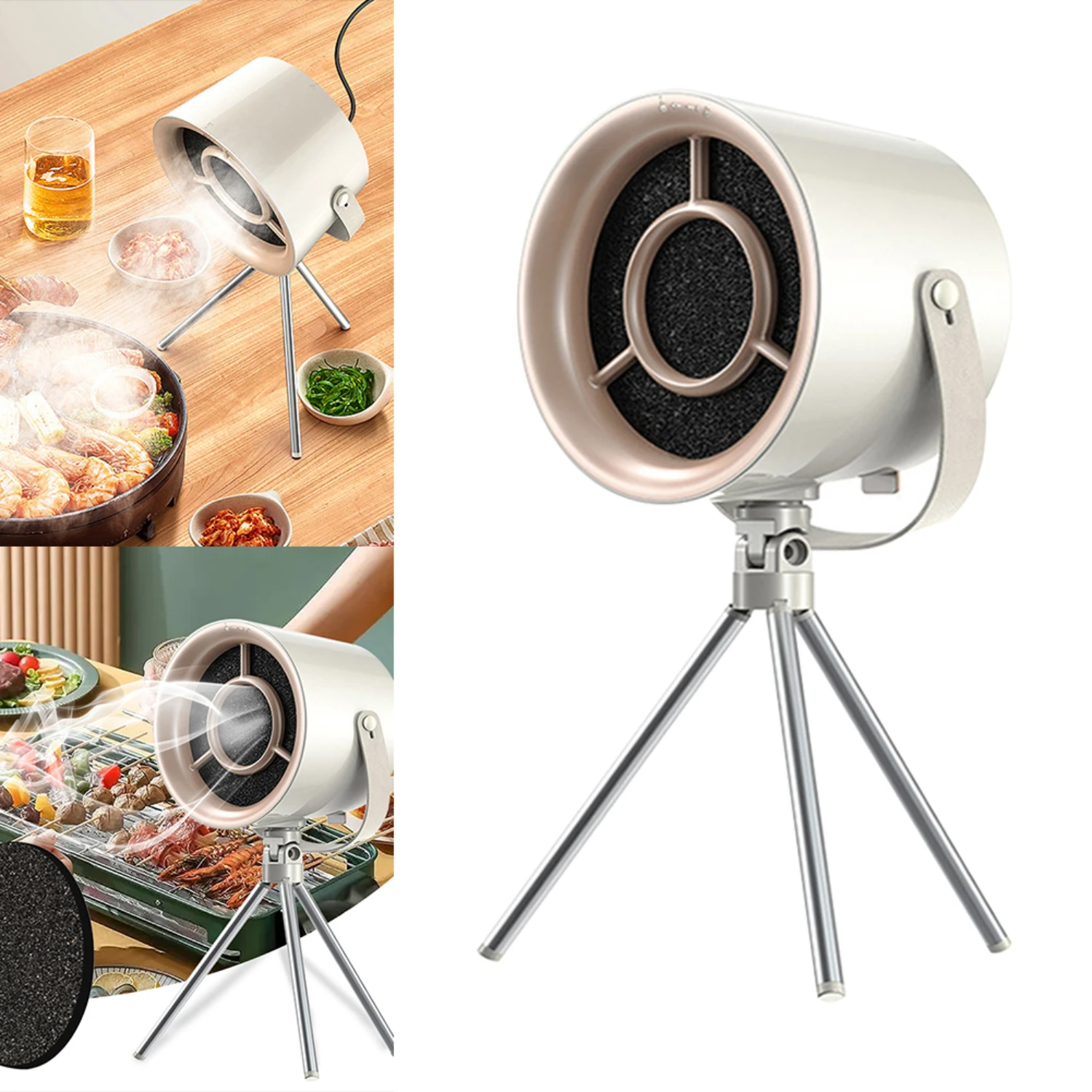 

USB Desktop Range Hoods Portable Exhaust Fan Small Kitchen Hood Extractor Barbecue Large Suction Cooker Hood
