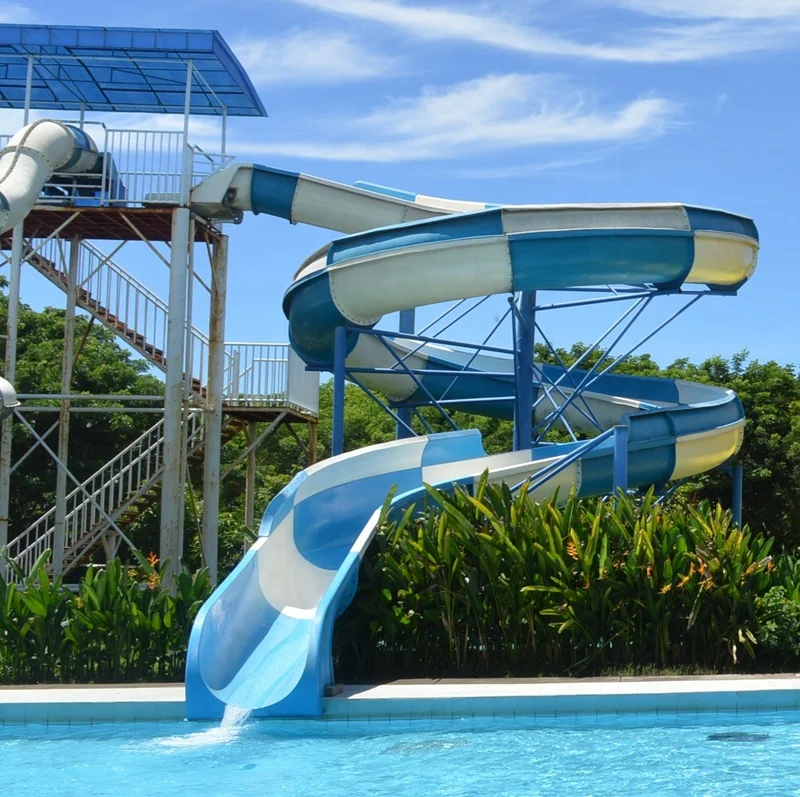 Outdoor Amusement Attraction Aqua Water Children Park Playground Equipment Kids Games Toys Fiberglass Water Slidepromote sales