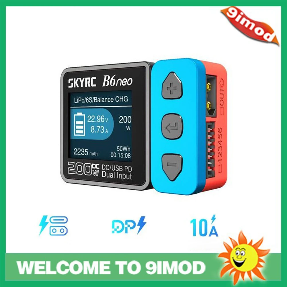 

B6neo Battery Charger DC200W Smart Balance Charger For LiPo/LiFe/LiIon/LiHV Battery (1-6S) NiMH/NiCd (1-15S)