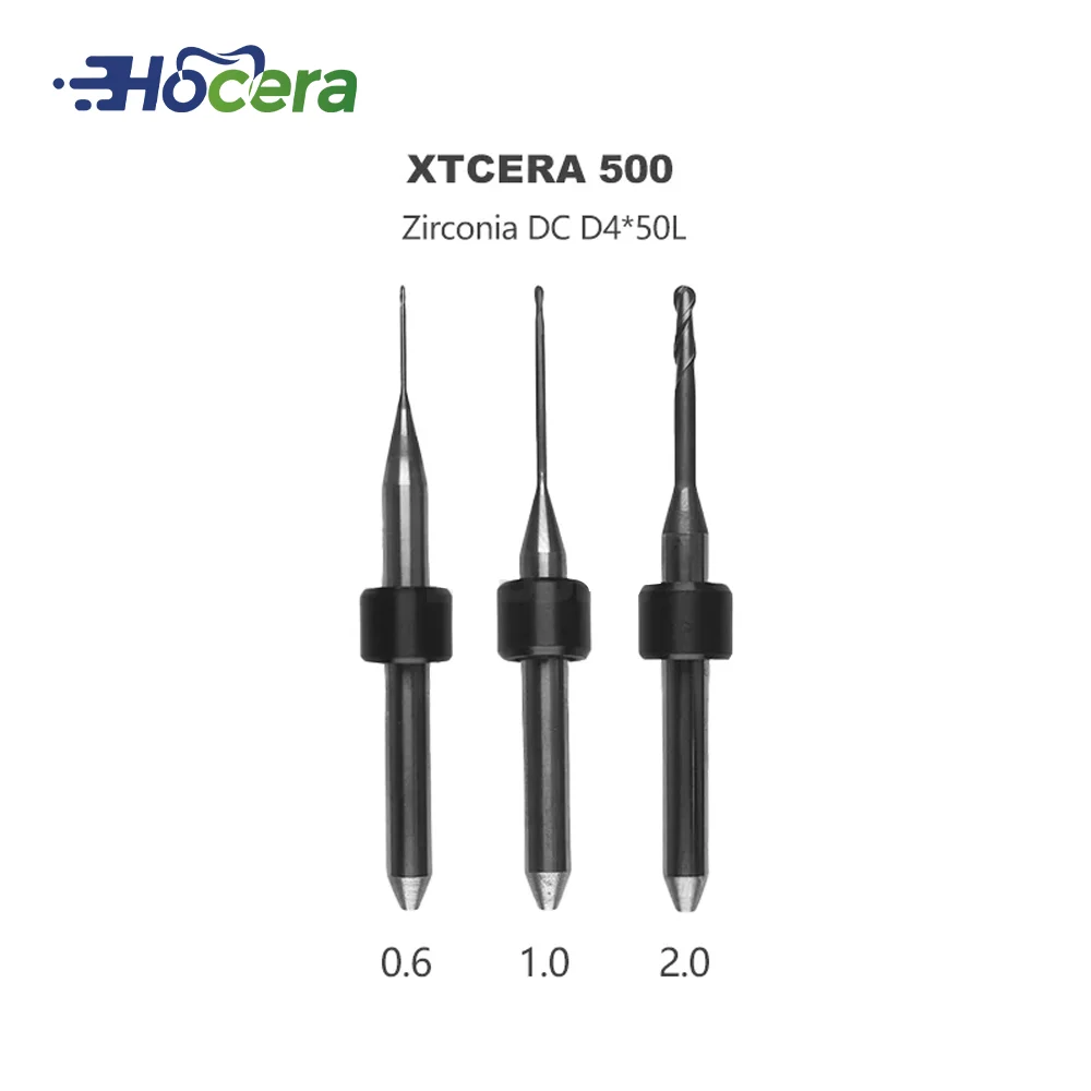 

Xtcera 500 циркониевые фрезерные боры D4 0,6/1,0/2,0 мм, стоматологические лабораторные резаки, сверла, инструменты для фрезерного станка CAD/CAM