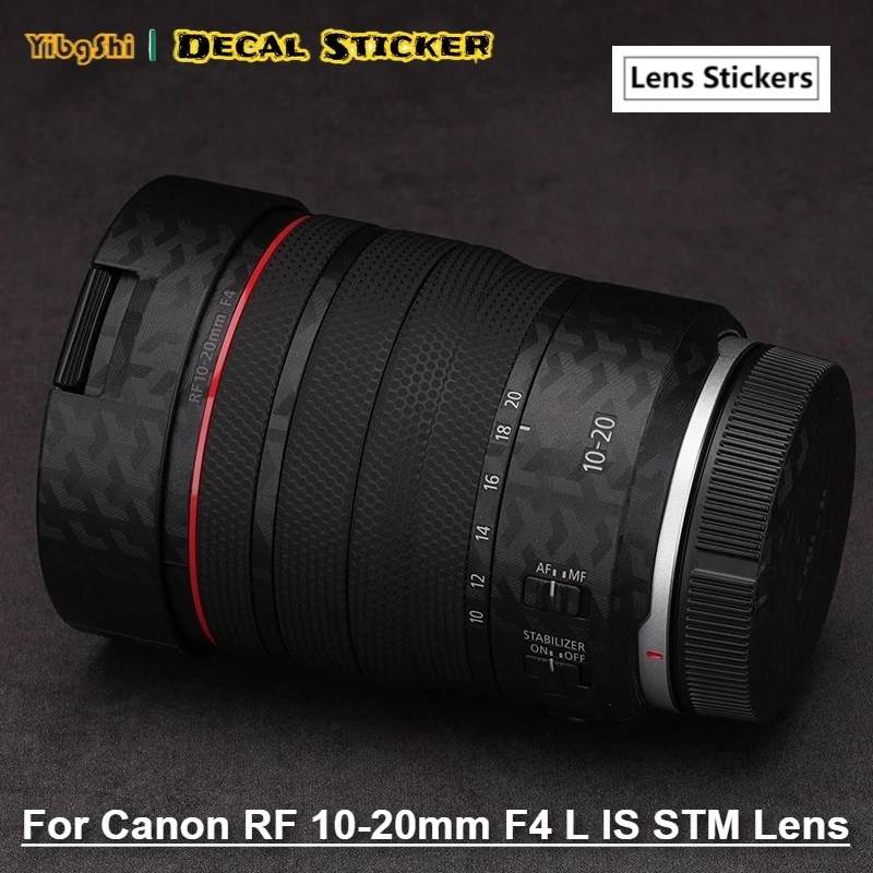 Autocollant peau pour Canon RF 10-20mm F4 L IS STM, autocollant d'objectif d'appareil photo, Film d'enveloppe en vinyle manteau 10-20 F4L F/4 RF10-20 RF10-20/F4
