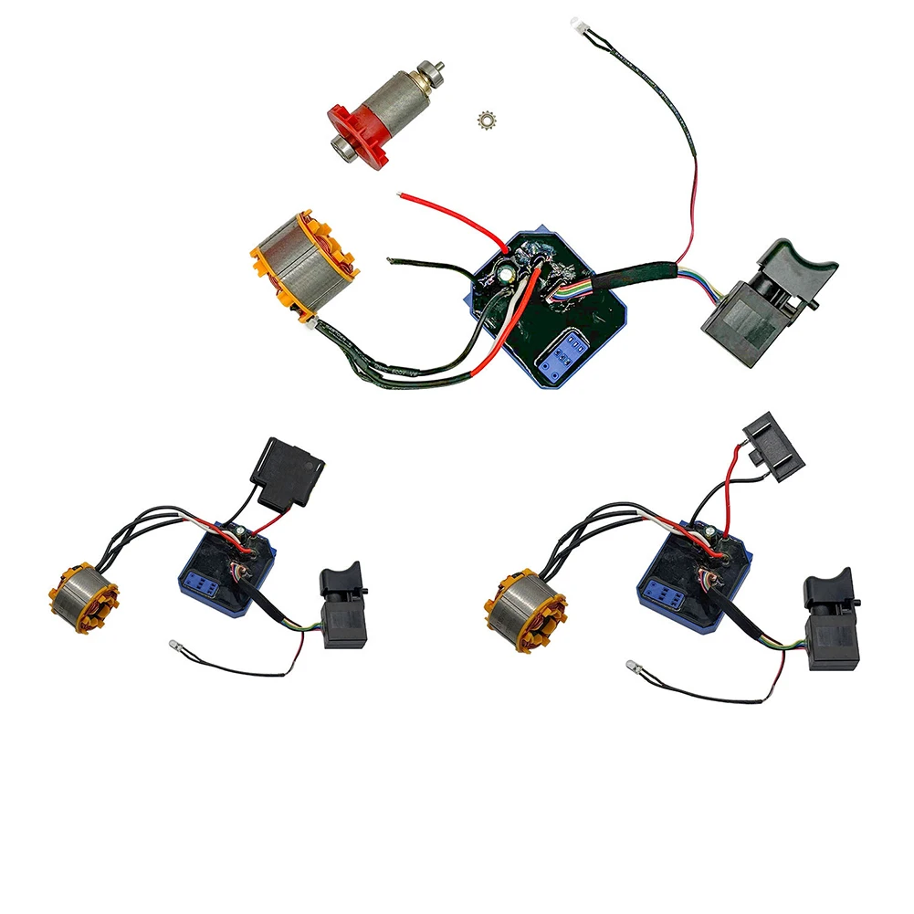 21V Brushless Motor Assembly With 3820 Control Board For Electric Wrench Power Tool Replacement Part Black