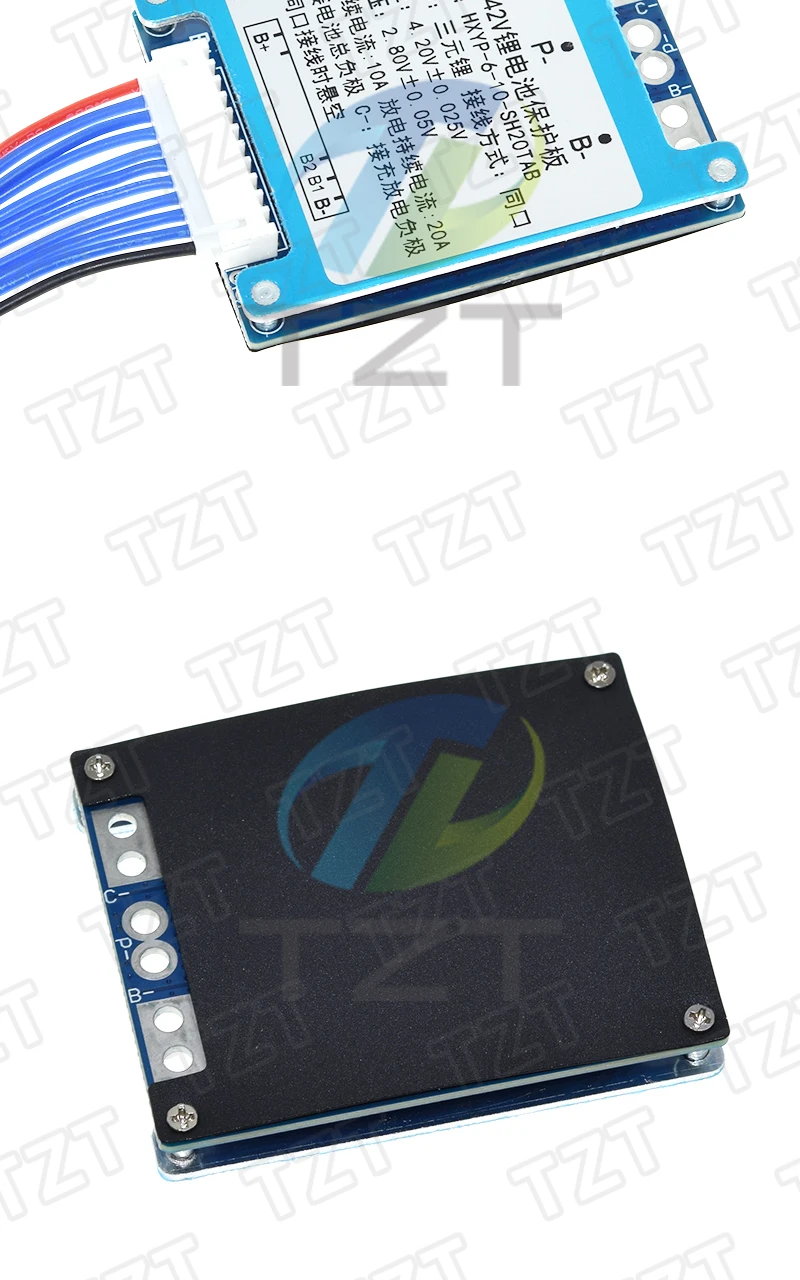 TZT 1/3 Stück 7S 8S 9S 10S 3,7V 20A BMS 29,4V/33,6V/37,8V/42V Li-Ionen Ternäre Lithium-Batterie Schutzplatine mit Balancer/NTC – Detail 11