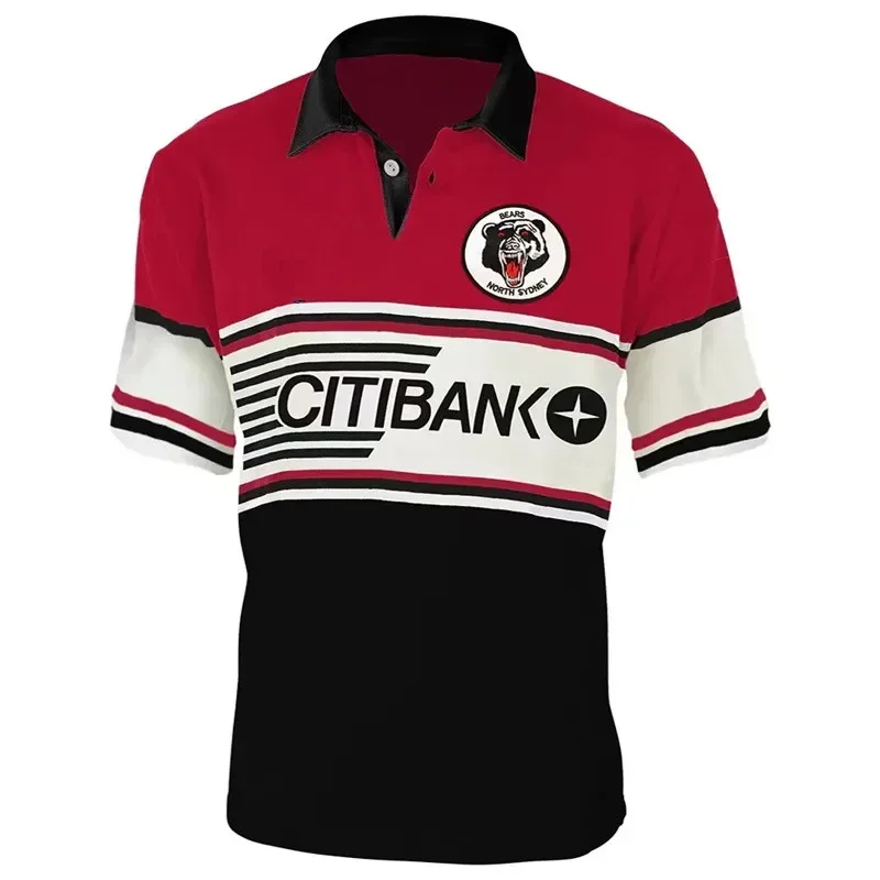 1991-1994 North Sydney Bears Retro Rugby Jersey - Mens Size:S-5XL（Print Name Number）Top Quality