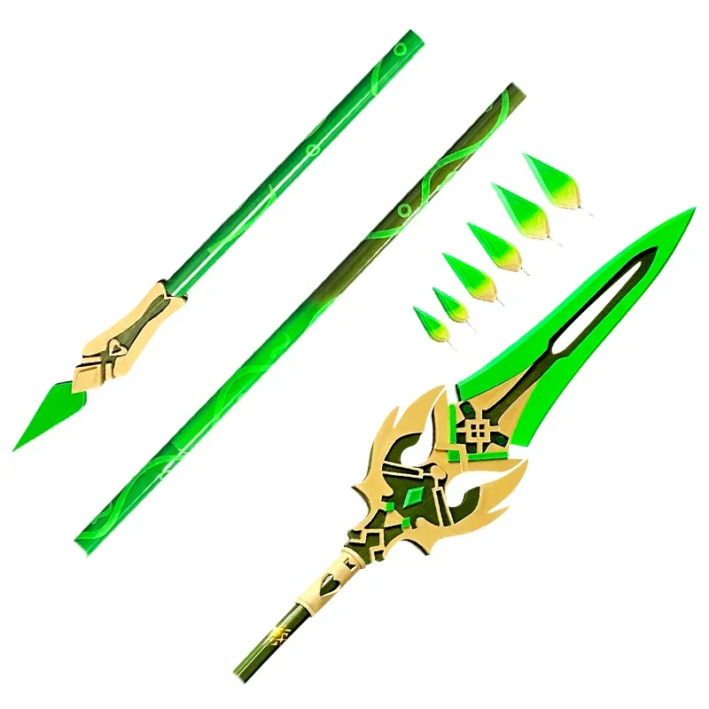 Anime Cosplay Genshin Impact Xiao Cosplay Arms Men Game Props Knife and Spear Primordial Jade Winged-Spear Xiao Spear Props