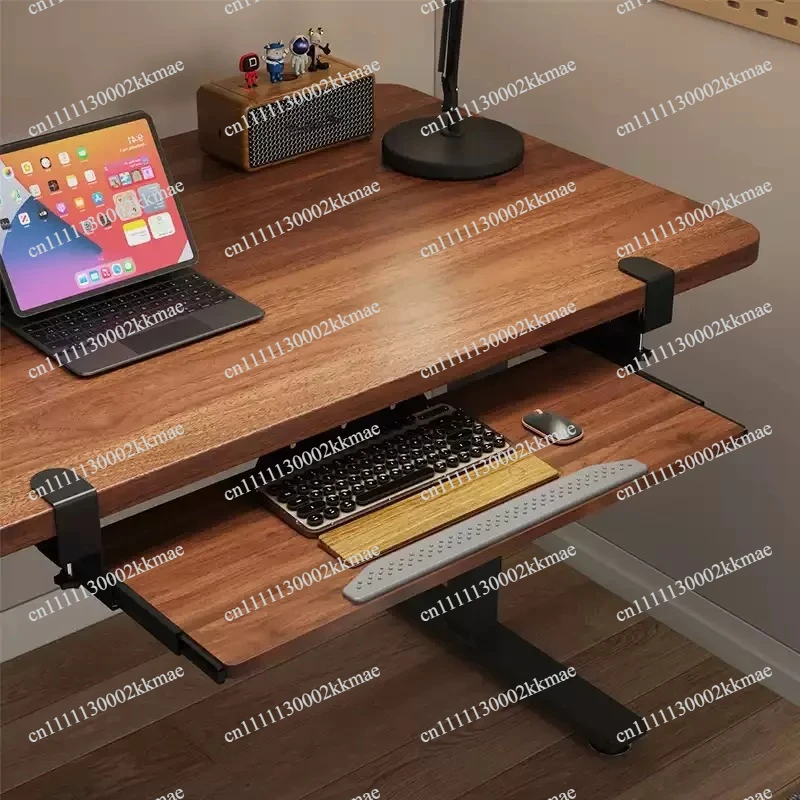 Under Desk Keyboard Tray Office Desk Organizer Bracket Pull Out Keyboard Mouse Platform Retractable Computer Desk Storage Drawer