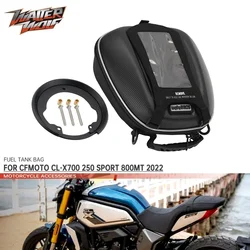 Para CFMOTO 700 CLX 250 SPORT 800MT 650GT 650NK 2024 bolsa de tanque de combustible 450SS 450SR 250NK 250SR sillín de carreras Tanklock bolsas impermeables