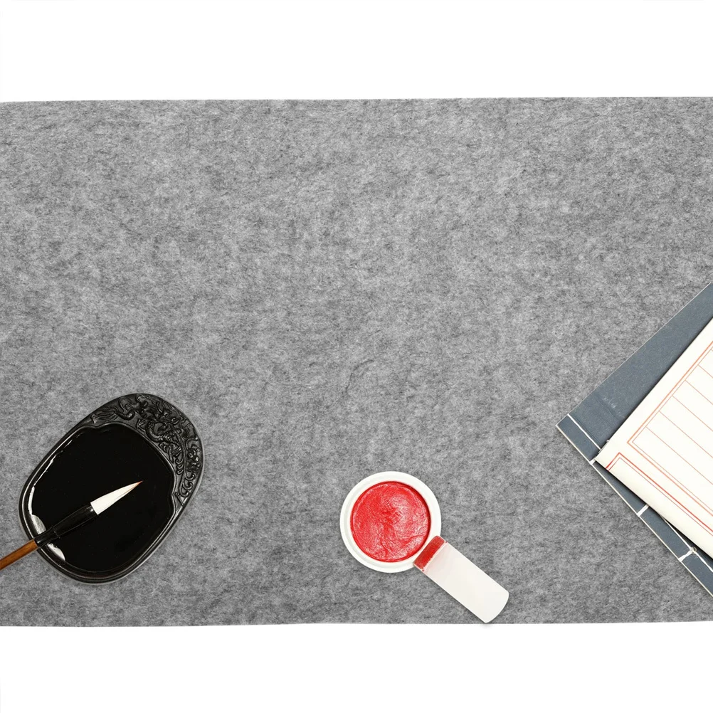 Hohopeti Wool Felt Pad for Students Writing Practice Drawing Chinese Painting Desk Mat