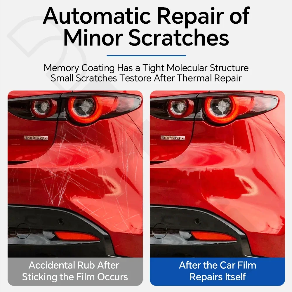 Car Headlight Rearview B Pillars Film For Mazda 3 Hatchback 2020-2026 TPU Protection Film Anti-scratch Clear Sticker Precut PPF