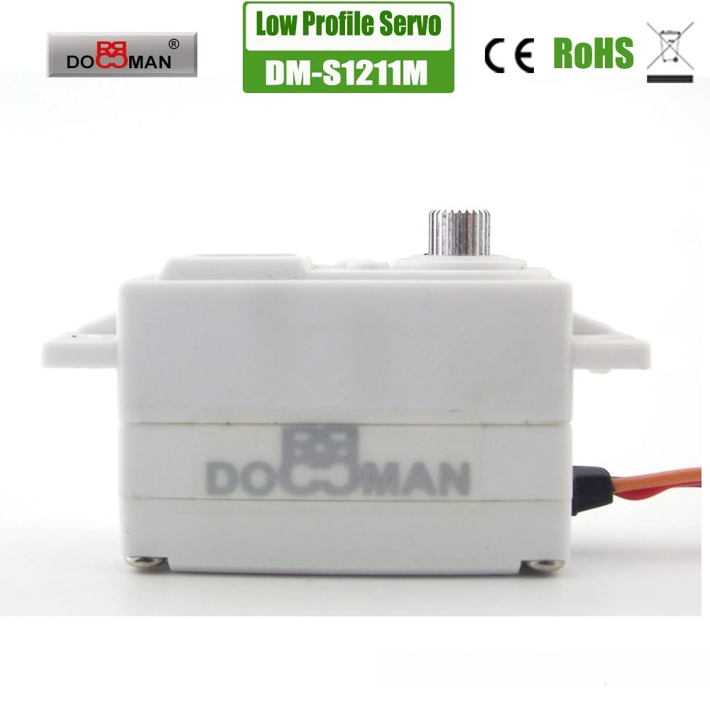 DORCRCMAN DM-S1211M 12kg Digital Servo Metal Gear Core Motor Servos de direção de alto torque para RC Robot Aircraft Acessórios para carros