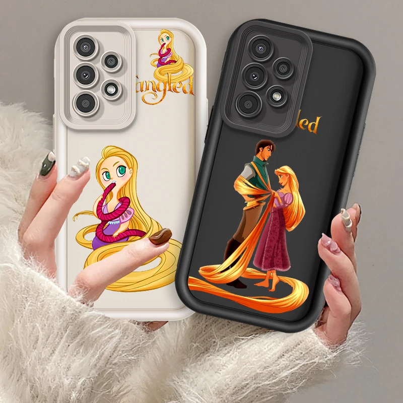 Tangled Rapunzel Disney Art For Samsung A73 A71 A54 A53 A52 A51 A33 A32 A21S A14 A13 A12 A25 A04 A05 5G Eye Ladder Back