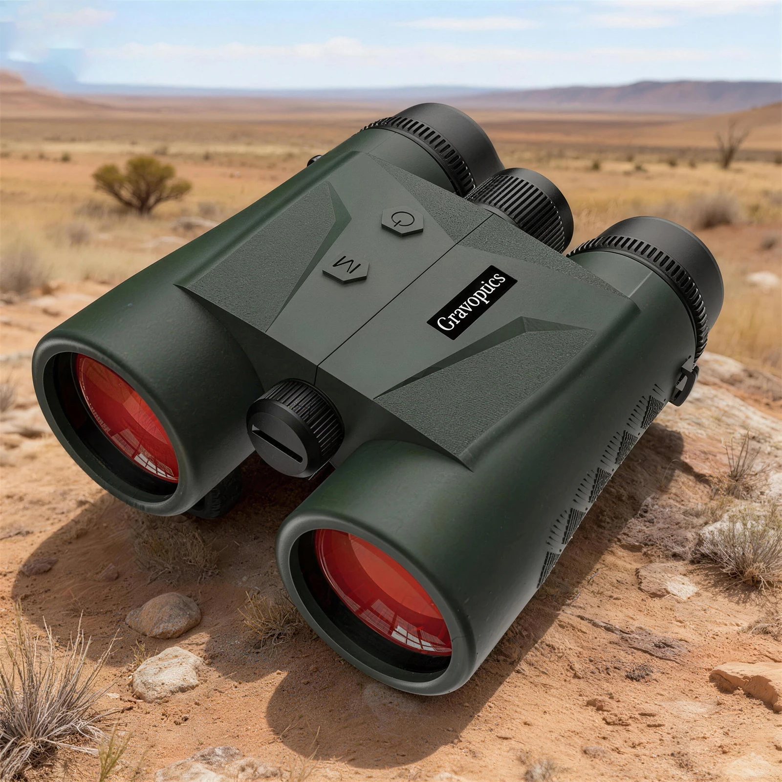 

Бинокль-дальномер Gravoptics 1800 м с лазером, 10x42, водонепроницаемый IP67, с линзами FMC для охоты, гольфа, наблюдения за птицами